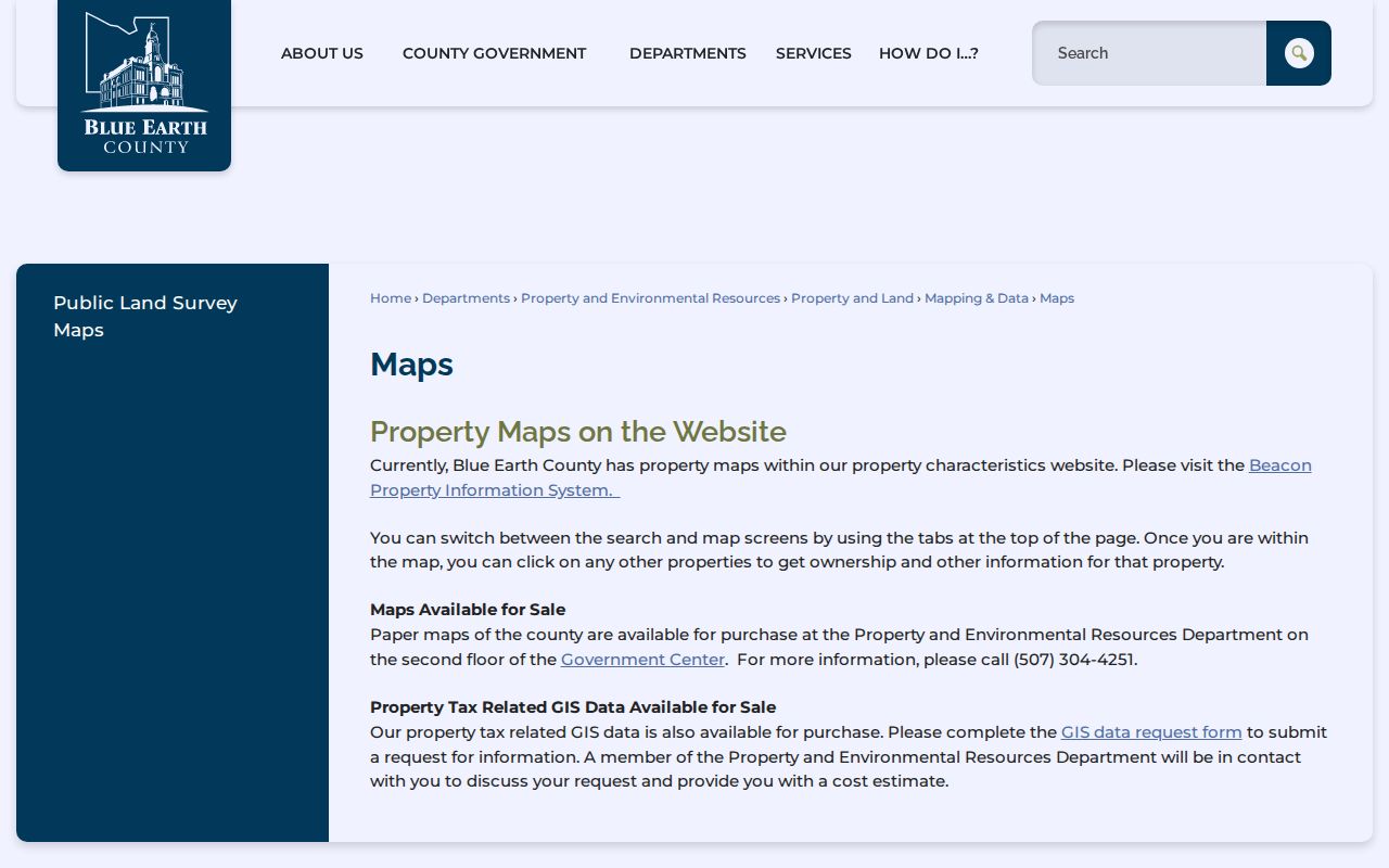 Mankato block lookup Blue Earth County Beacon parcel map